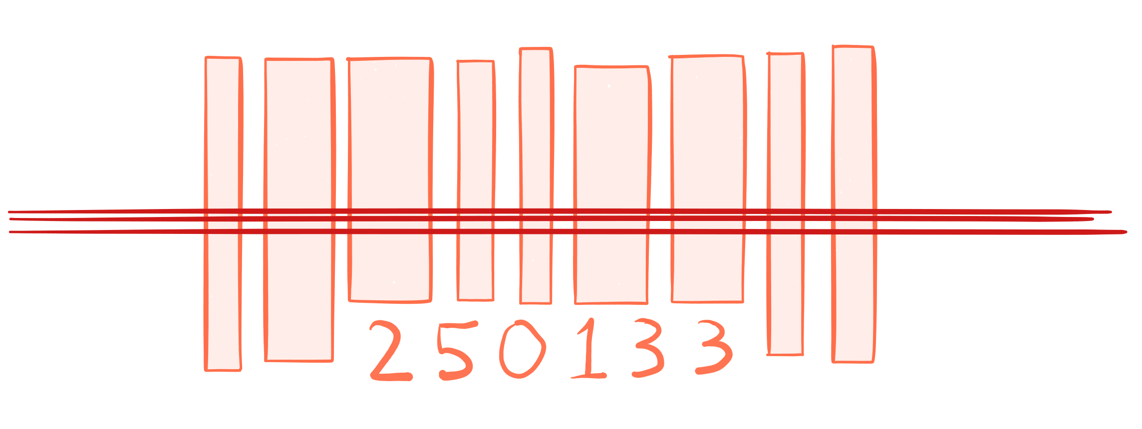 barcode being scanned by price scanner