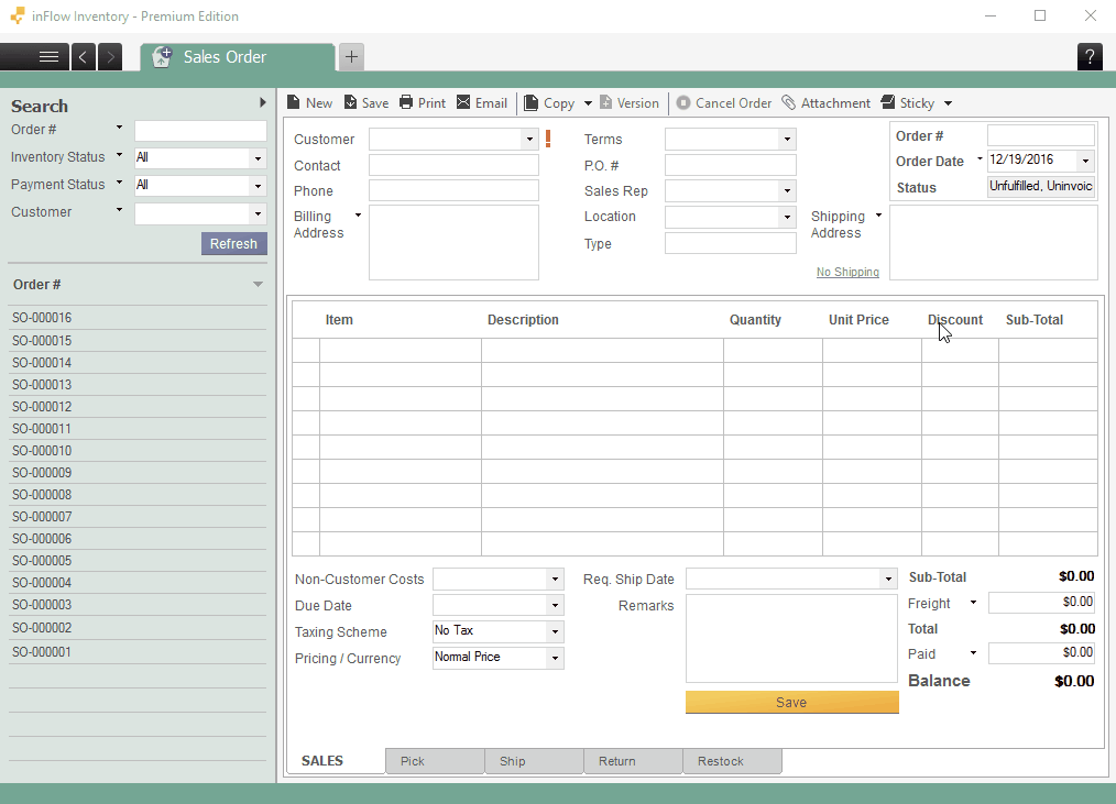 Order Date / Invoiced Date